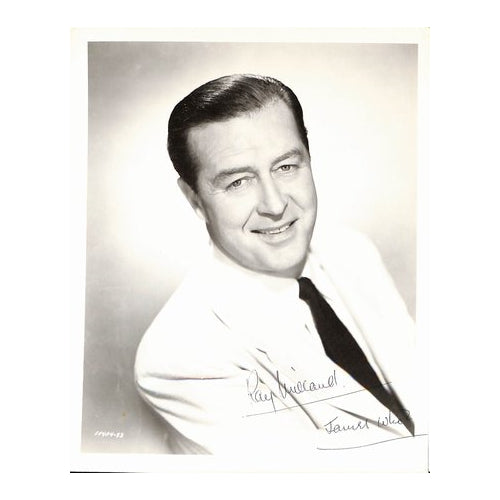 Ray Milland d. 1986 Actor/Director Signed/Autographed 8x10 B&W Photo JSA 187814