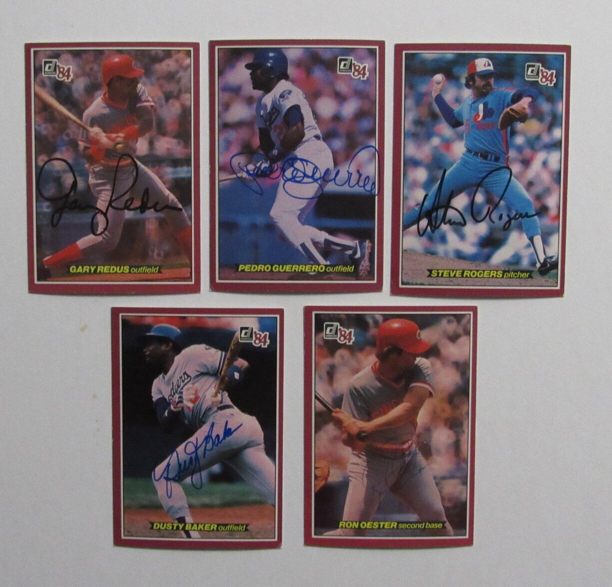 Lot of 22 Signed/Autograph 1984 Donruss Action All Stars Jumbo Postcards 166774