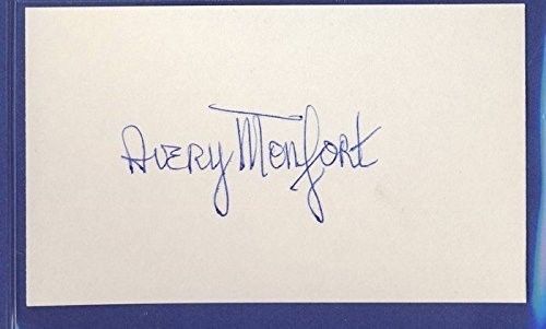 Avery Monfort Cardinals Signed/Auto 3x5 Index Card