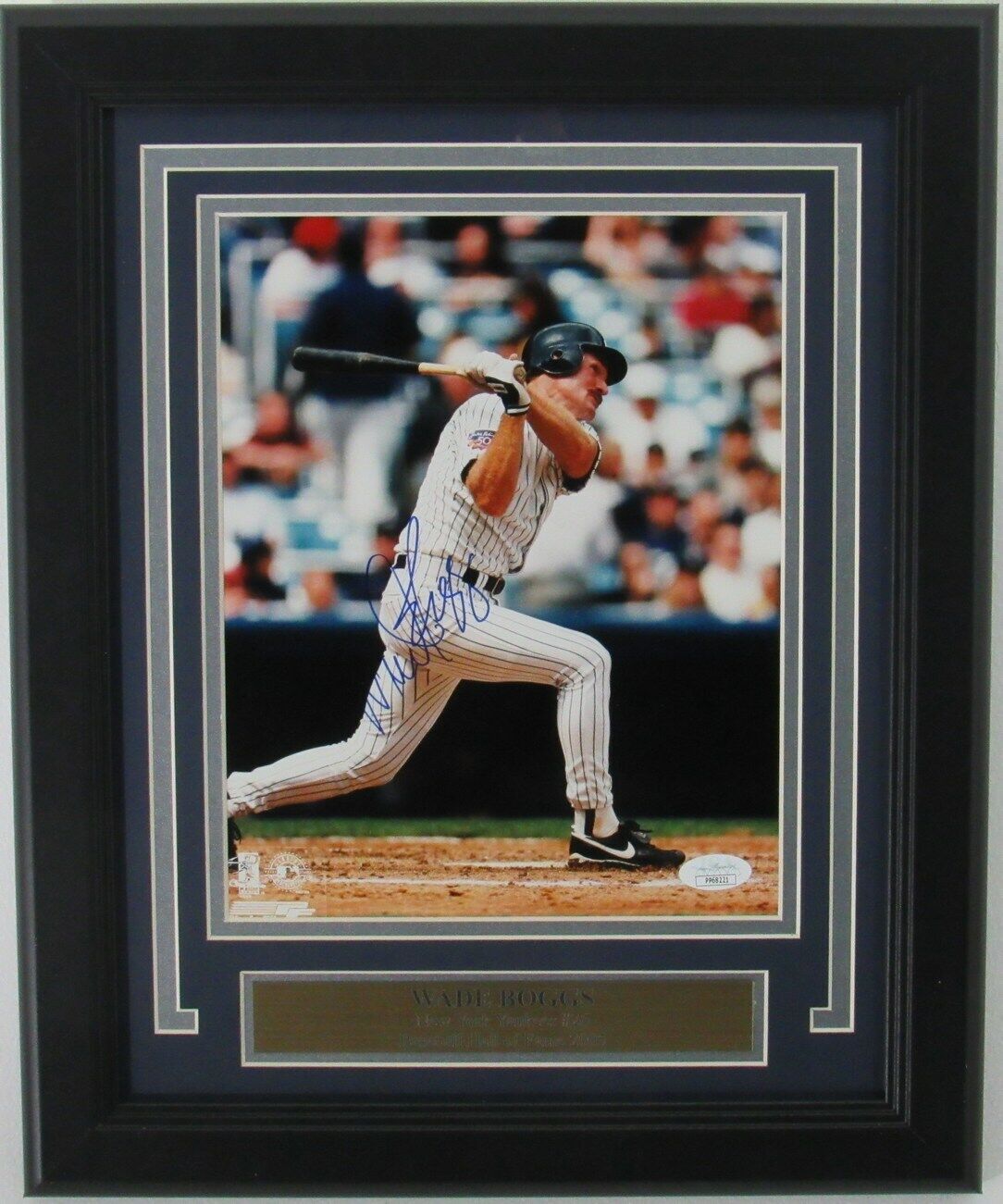 Wade Boggs HOF New York Yankees Signed/Auto 8x10 Photo Framed JSA 161342