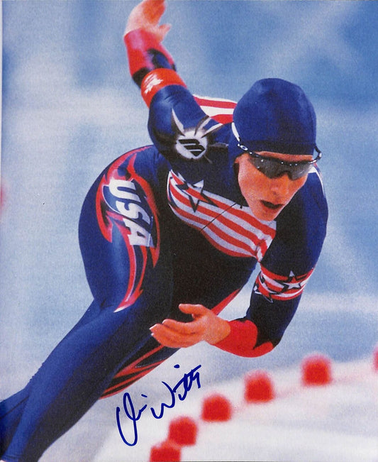 Christine Witty US 1998 Olympic Bronze Medalist Signed 8x10 Photo 180412