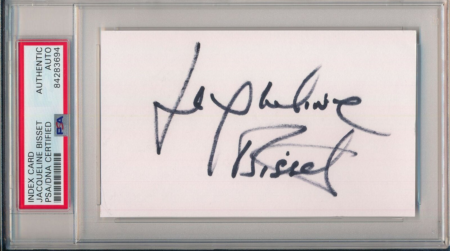 Jacqueline Bisset Actress Signed/Autographed 3x5 Index Card PSA/DNA 157252