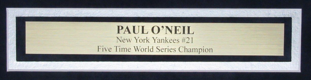 Paul O'Neil Autographed 16x20 Photo New York Yankees Framed Beckett 177210