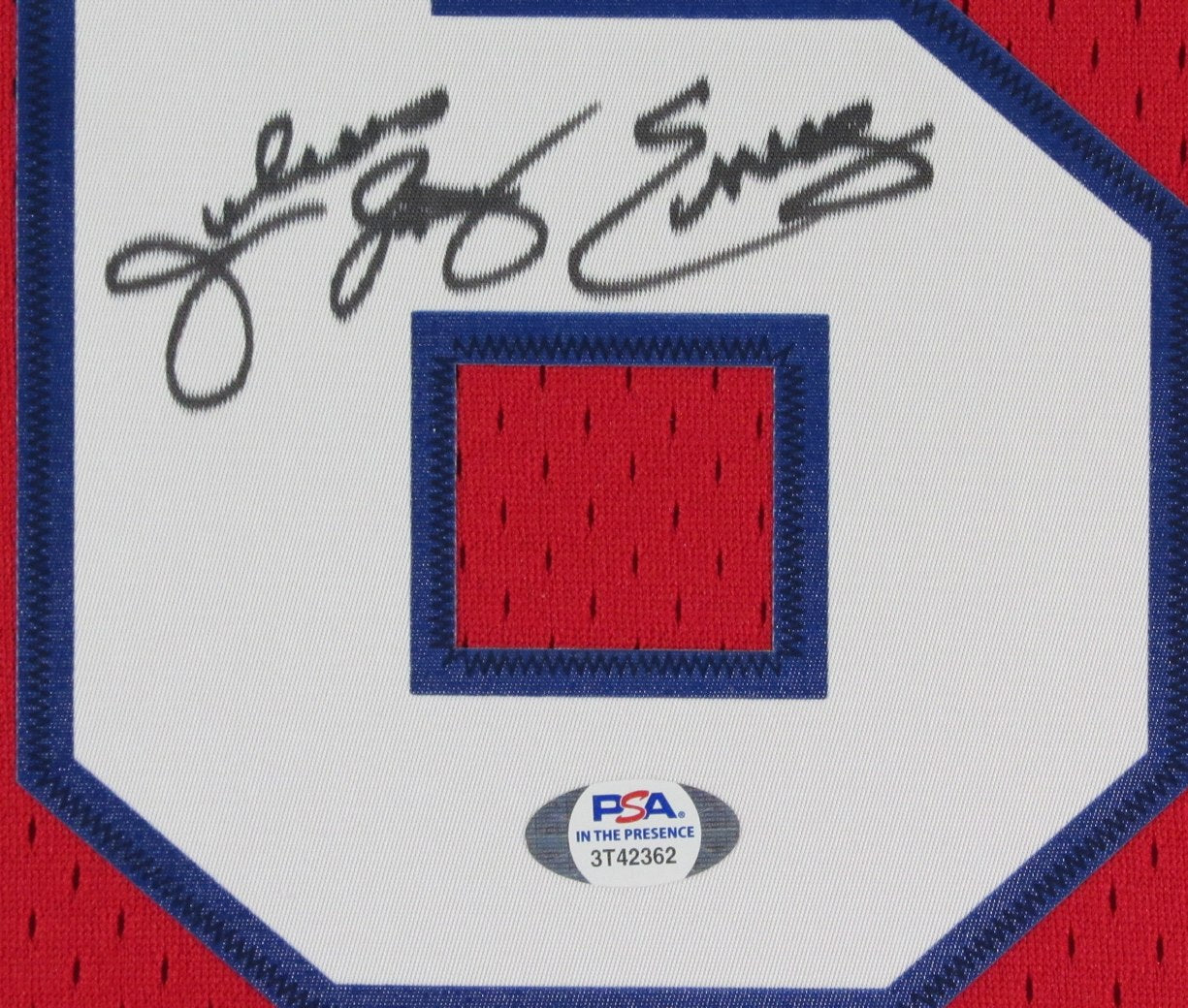 Julius Erving HOF Signed Basketball Jersey 76ers Framed PSA/DNA 171704