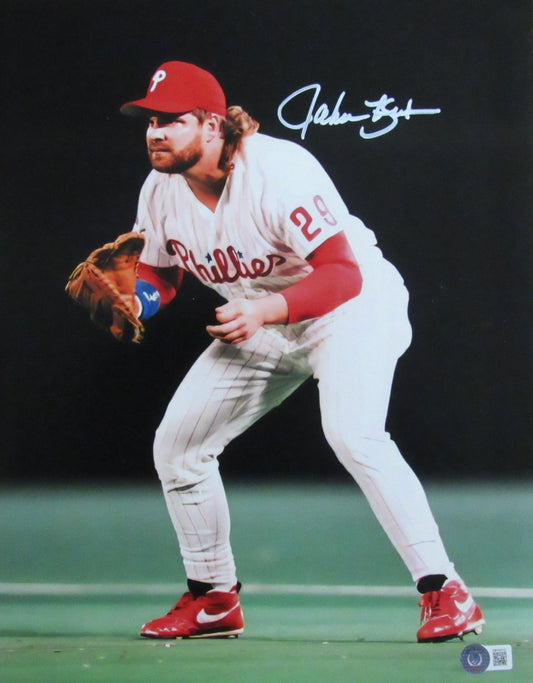 John Kruk Signed 11x14 Photo Philadelphia Phillies Beckett 185355