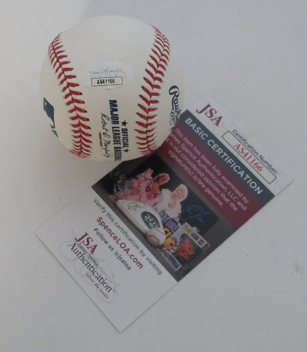 Denny McLain Autographed/Inscribed OML Baseball Tigers JSA 189360