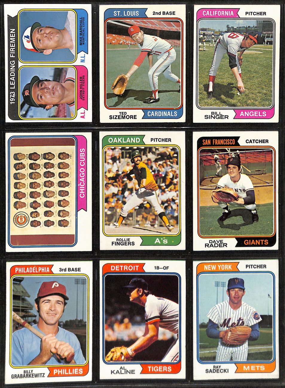 1974 Topps Baseball Card Complete Set w/Traded and Checklists (1-660+) 191954