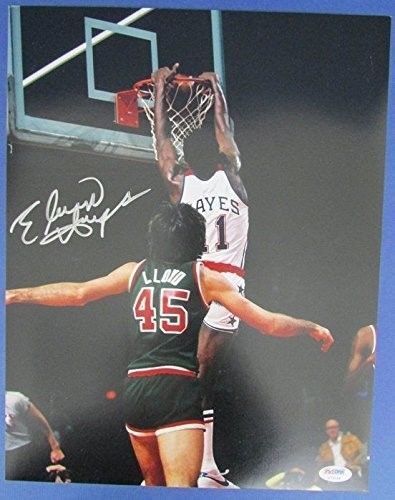 Elvin Hayes Bullets Autographed/Signed 11x14 Photo PSA/DNA 133383