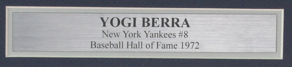 Yogi Berra HOF Signed/Autographed 8x10 Photo New York Yankees Framed JSA 190850