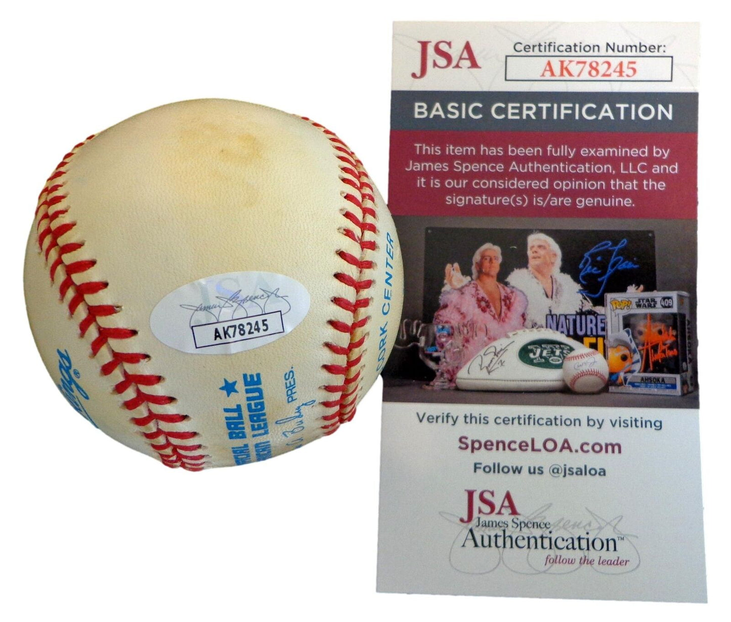 Herb Score Autographed/Inscribed OAL Baseball Cleveland Indians JSA 180874