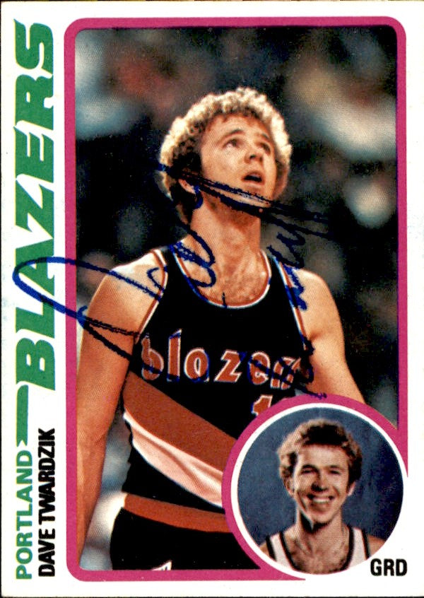 Dave Twardzik Autographed 1978-79 TOPPS Basketball Card #122 Blazers 183063