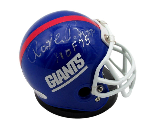 Rosie Brown HOF Autographed/Inscribed Micro Mini   Helmet Giants JSA 176526