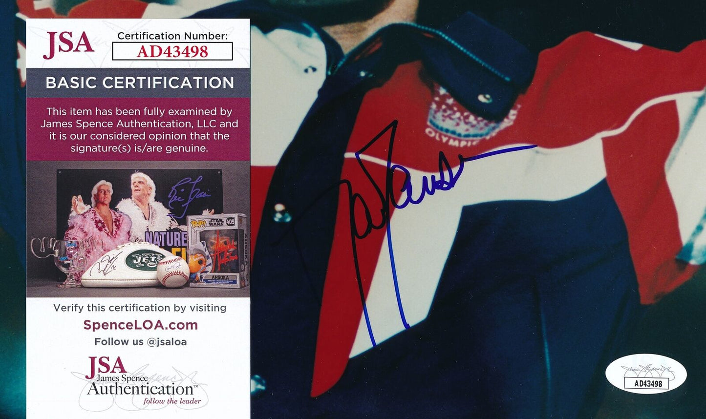 Dan Jansen Autographed 8x10 Photo Olympic USA Speed Skating JSA