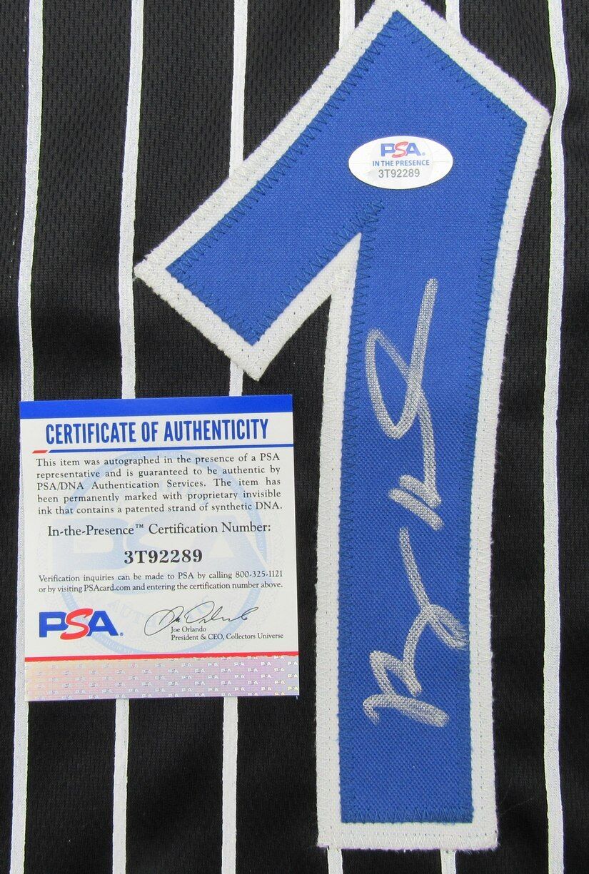 Anfernee Penny Hardaway Autographed Black Custom Jersey Orlando Magic PSA/DNA