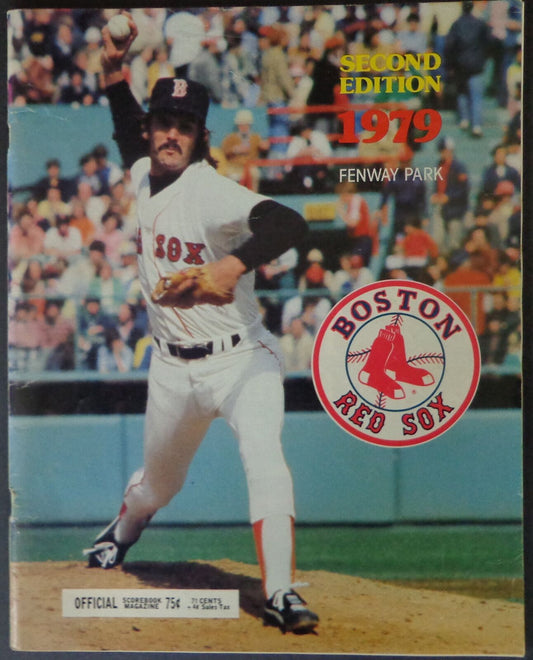 1979 Boston Red Sox vs. Oakland Athletics Baseball Game Program 177666