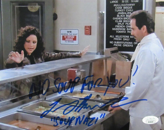 Larry Thomas SOUP NAZI  Autographed/Inscribed 8x10 Photo "Seinfeld" JSA