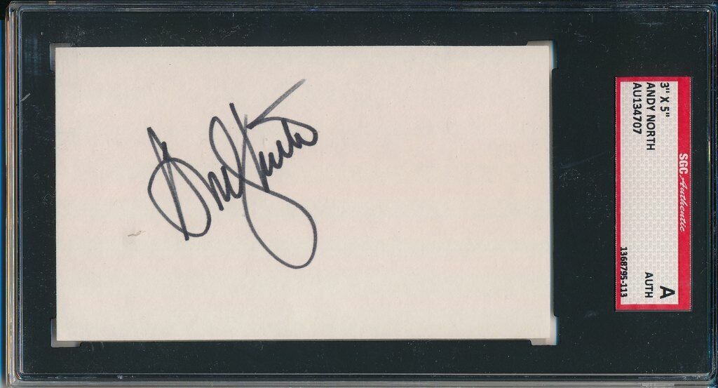 Andy North 1978 & 1985 U.S. Open Champ Signed 3x5 Index Card SGC 143685