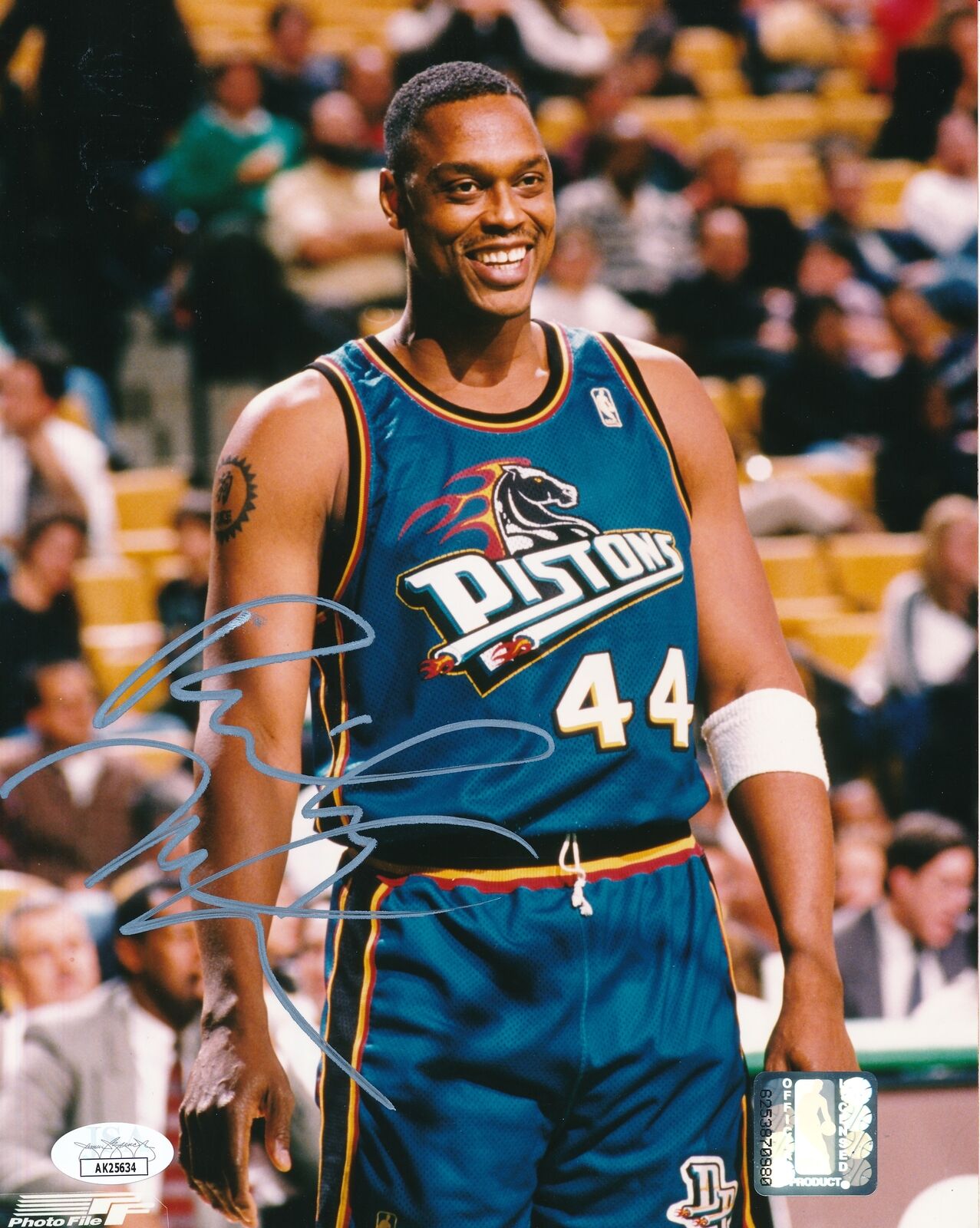 Rick Mahorn Autographed 8x10 Photo Detroit Pistons JSA 179865