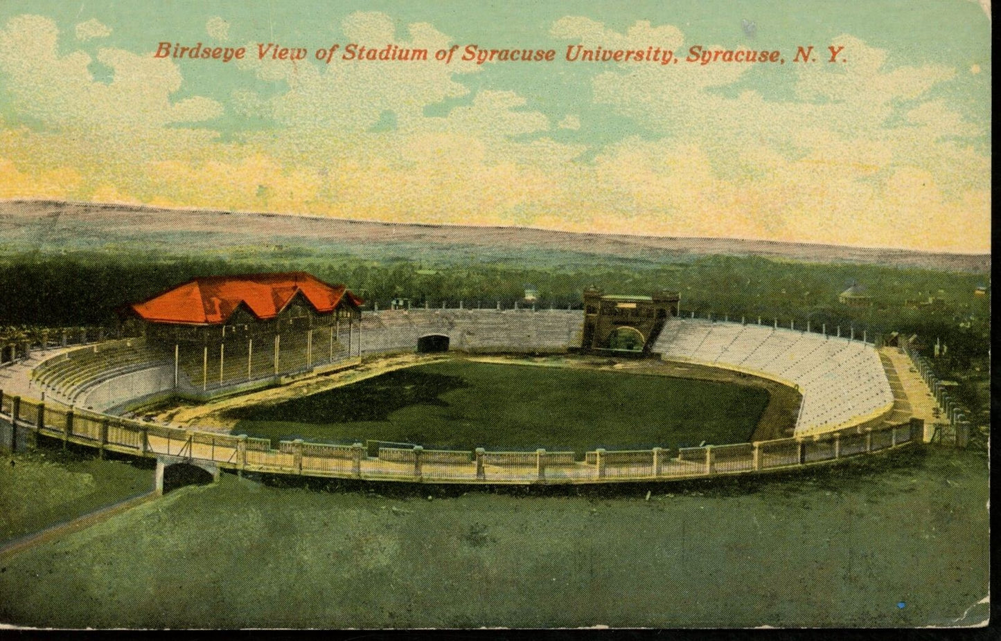 1930's Postcard Syracuse University Stadium Syracuse, NY 176182