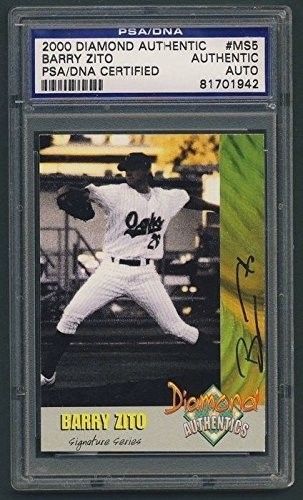 2000 Diamond Authentic Barry Zito Autographed/Signed Card PSA/DNA 81701942