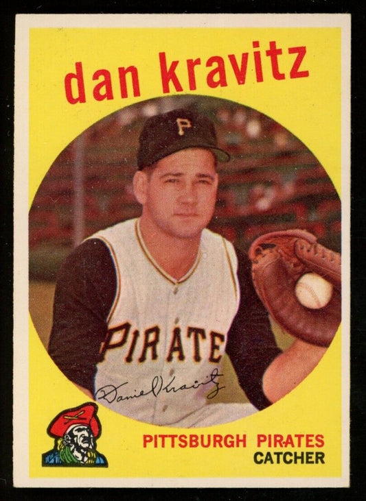 1959 Topps Baseball Danny Kravatz #536 Pittsburgh Pirates