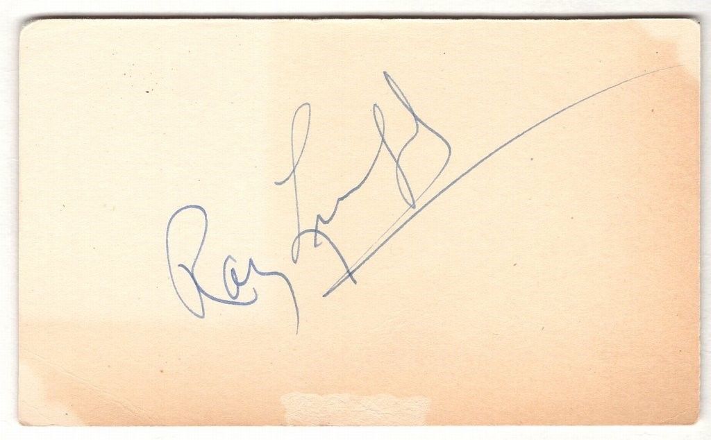 Ray Lumpp Signed/Autographed 3x5 Vintage Index Card 'Olympic BKB d.2015 129901