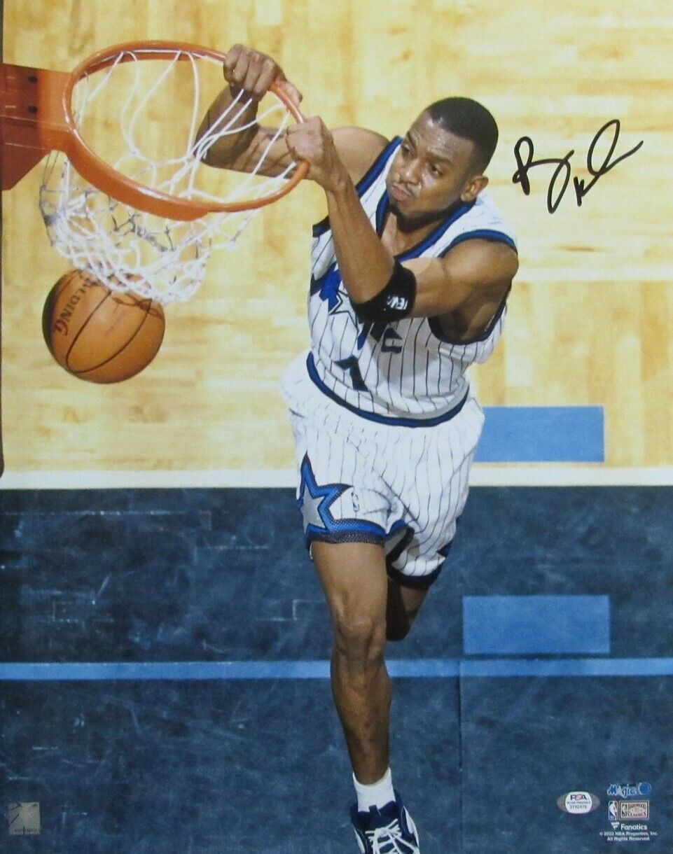 Penny Hardaway Autographed 16x20 Photo Orlando Magic PSA/DNA