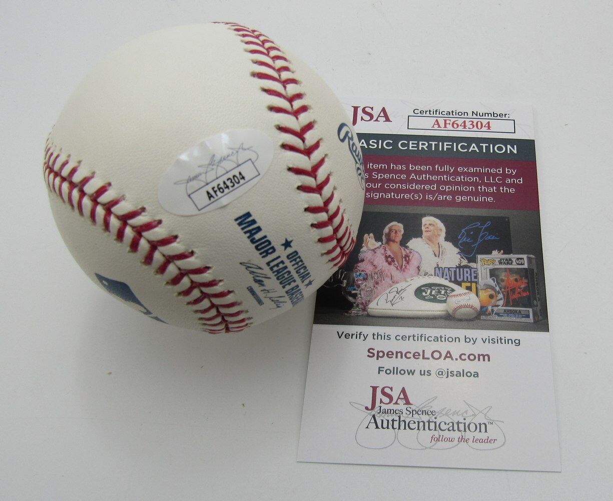 David Odom Autographed OML Baseball Wake Forest Basketball Coach JSA