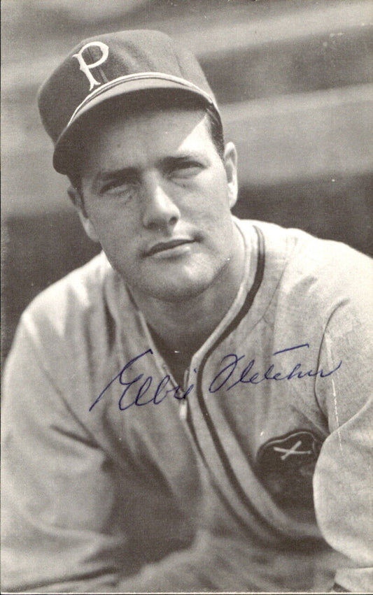 Elbie Fletcher Pirates d. 1994 Signed/Autographed 3x5  Photo 178225