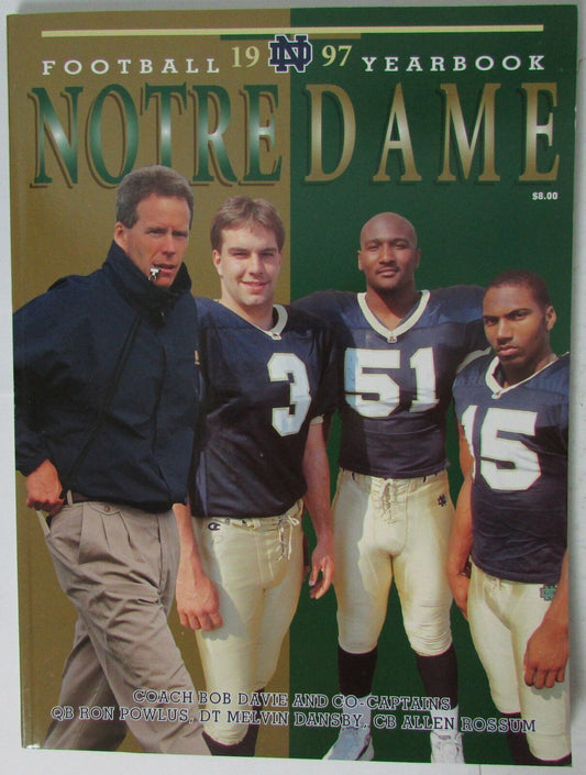 1997 Notre Dame Football Yearbook 145297