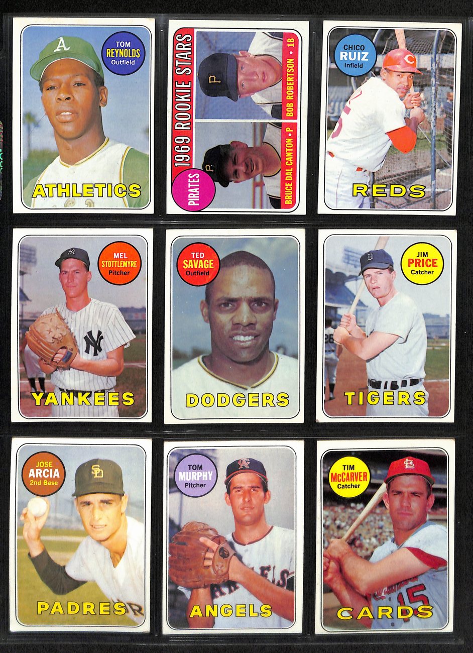 1969 Topps Baseball Card Complete Set (1-664) Mantle Ryan Jackson Seaver 191957