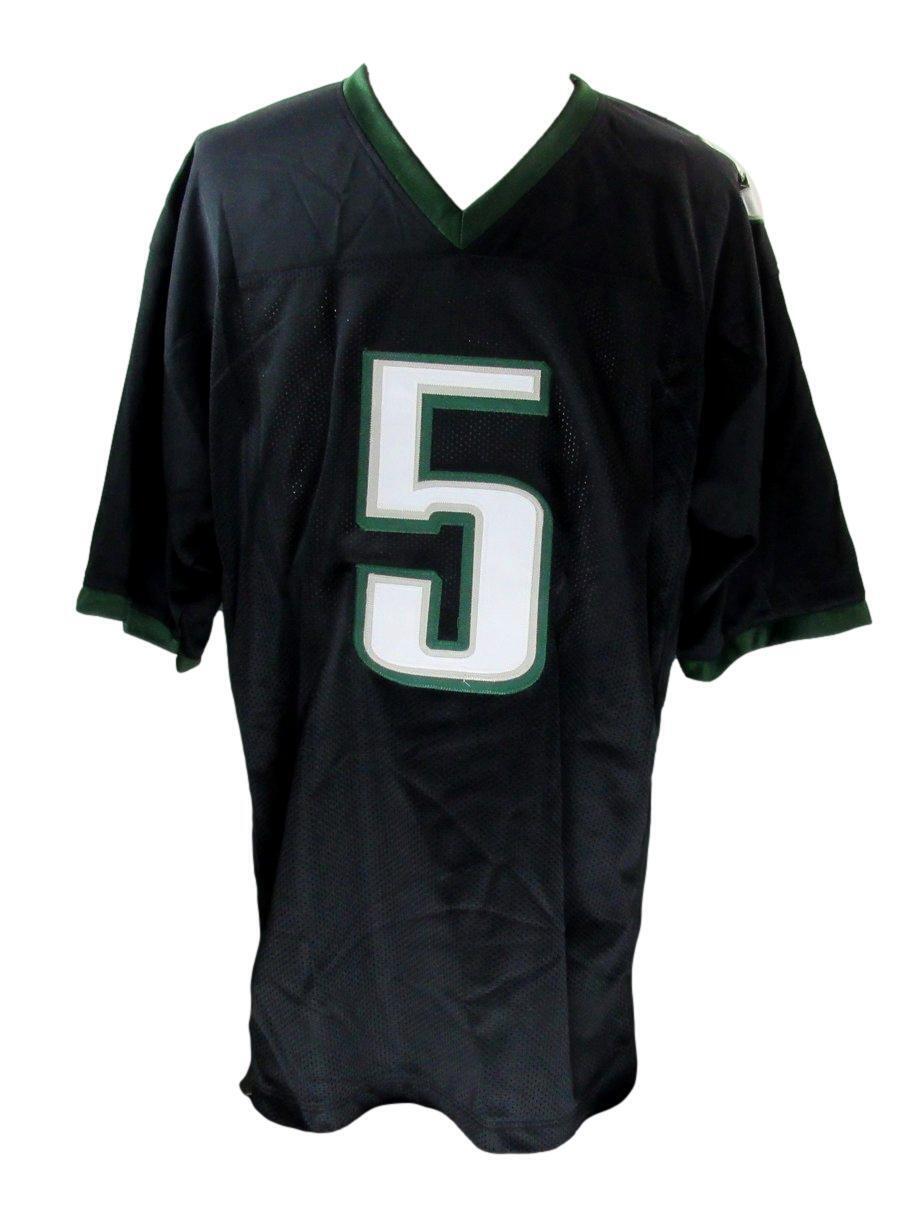 Donovan McNabb Autographed Black Custom Football Jersey Eagles Beckett