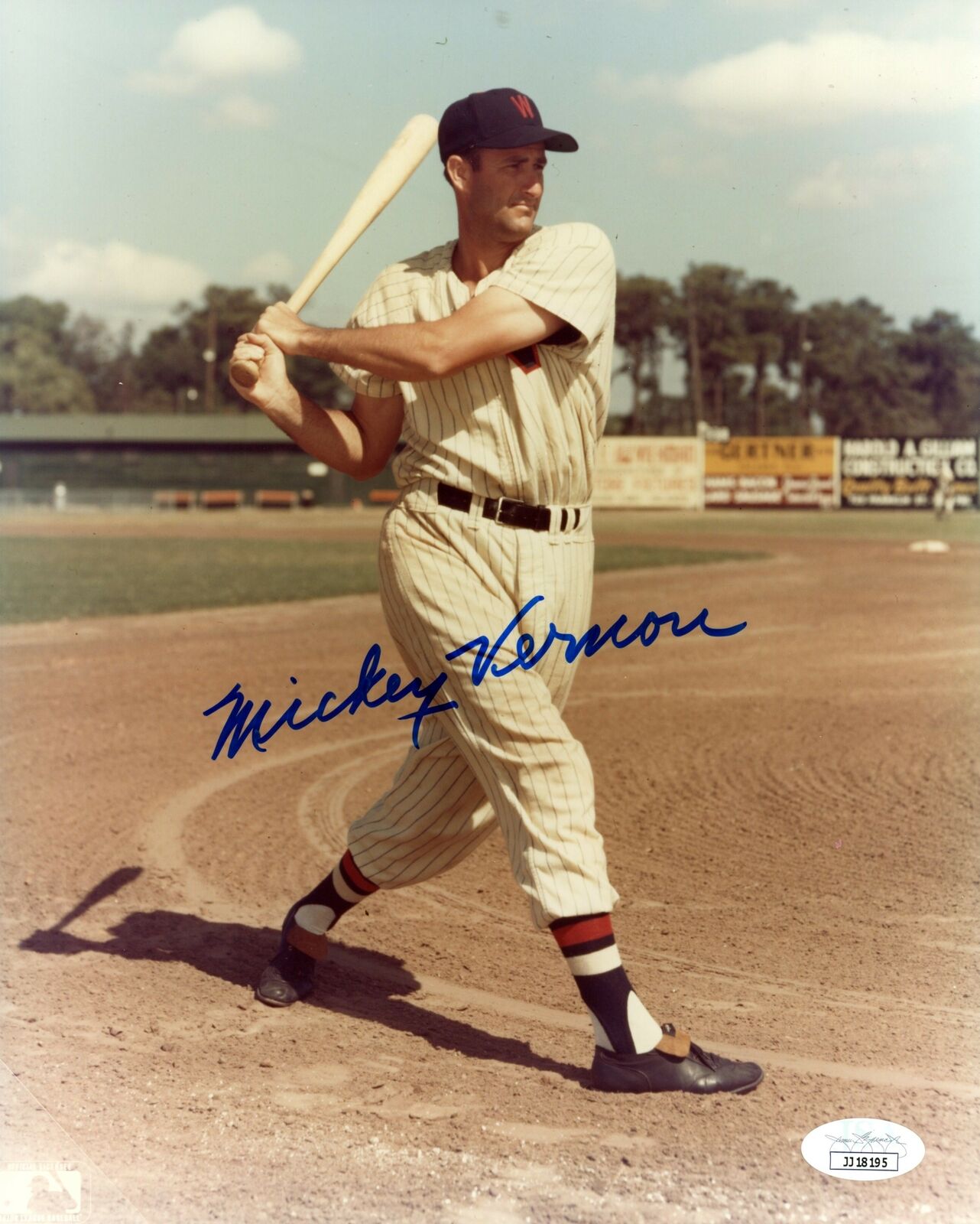 Mickey Vernon Senators Signed/Autographed 8x10 Photo JSA 154488