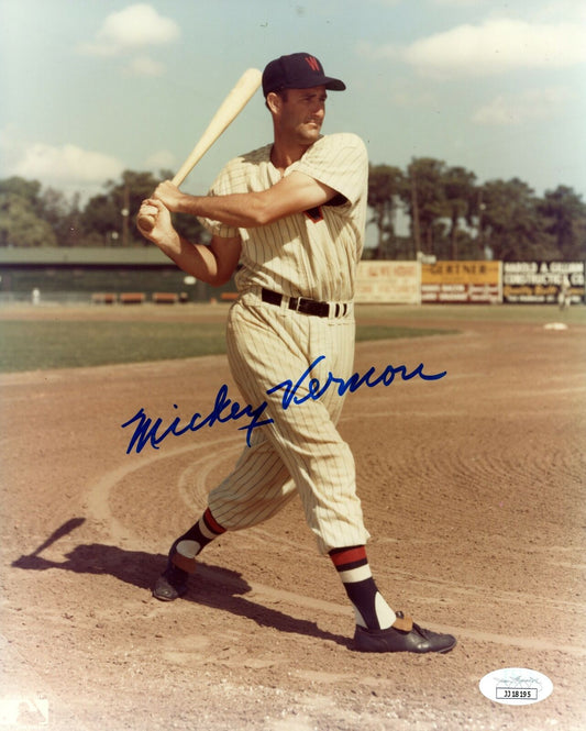 Mickey Vernon Senators Signed/Autographed 8x10 Photo JSA 154488