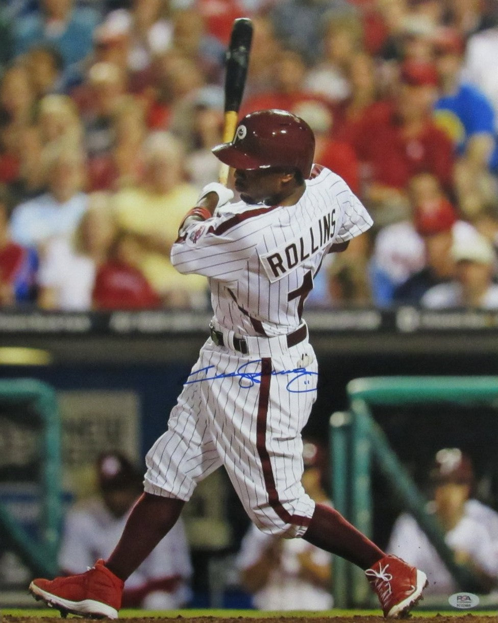 Jimmy Rollins Philadelphia Phillies Signed/Autographed 16x20 Photo PSA 192101