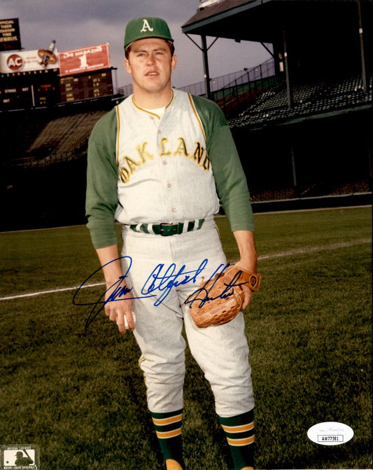 Jim Catfish Hunter HOF Signed/Autographed 8x10 Photo Oakland A's JSA 191410