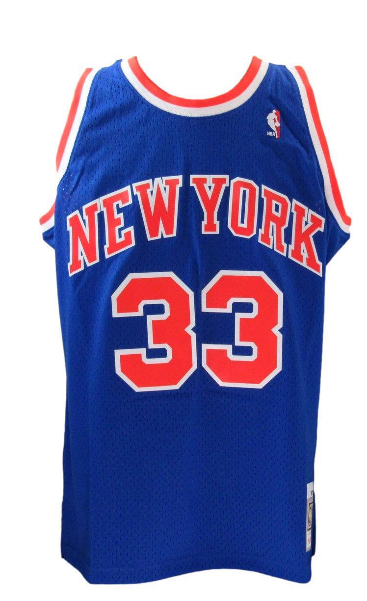 Patrick Ewing HOF Autographed Mitchell & Ness Basketball Jersey Knicks Beckett