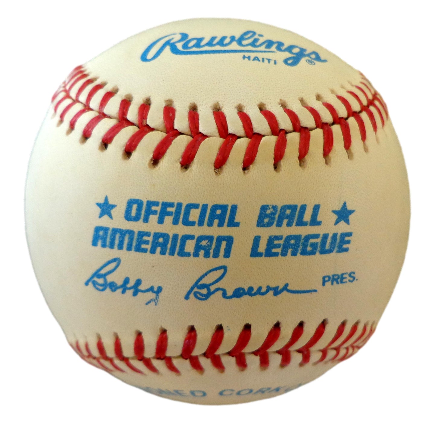Bob Lemon HOF Signed Rawlings OAL Baseball Cleveland Indians No Cert 179954