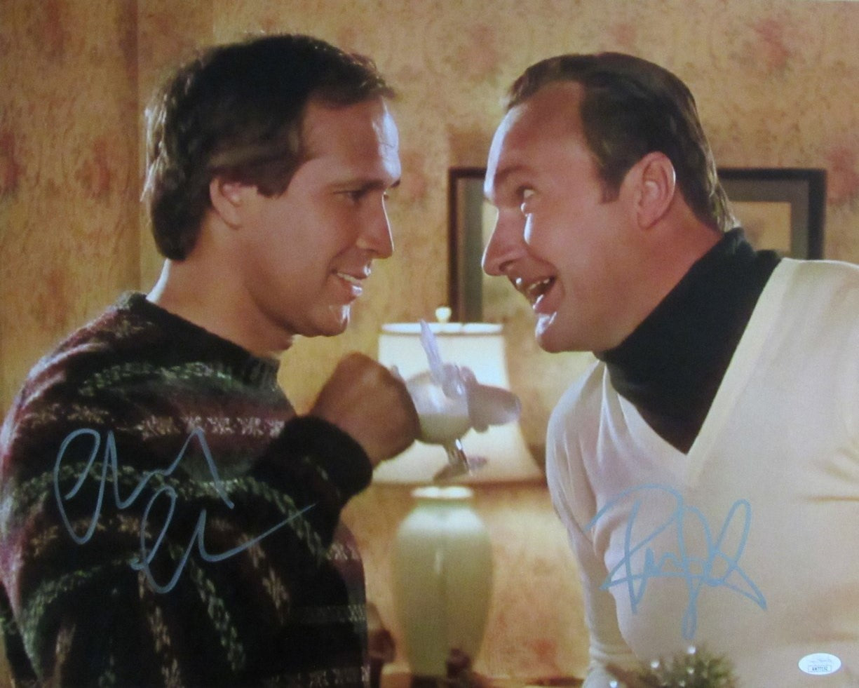 Chevy Chase/Randy Quaid Dual-Signed 16x20 Photo "Christmas Vacation" JSA 191283