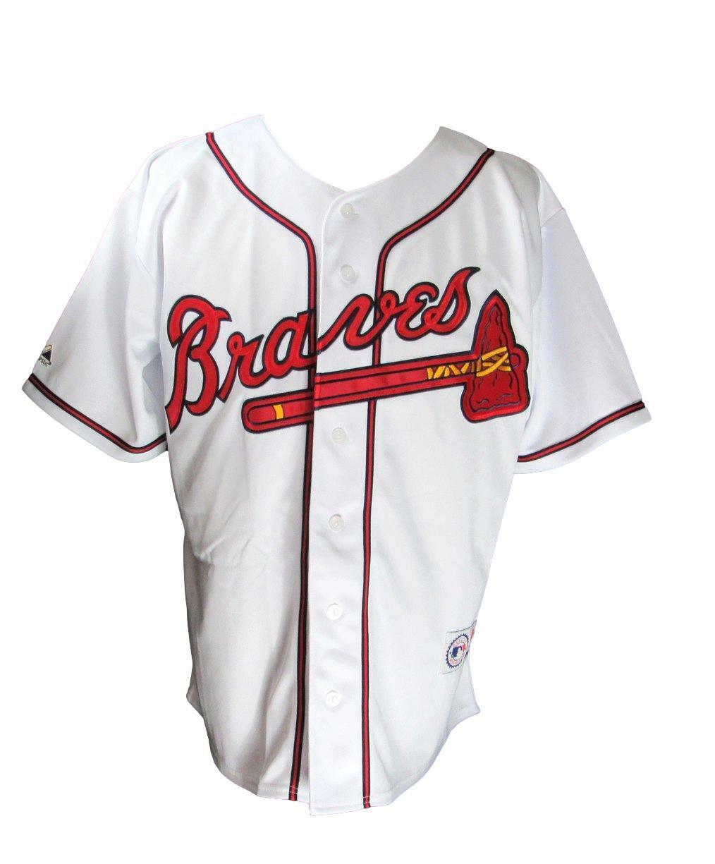 Ronald Acuna Jr. Signed Braves White Custom Baseball Jersey L Beckett 164315