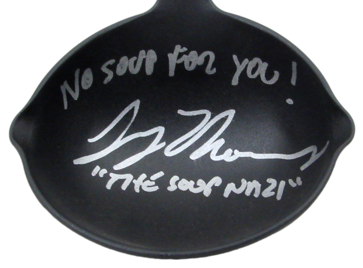 Larry Thomas Signed/Inscribed Soup Ladle "The Soup Nazi" Seinfeld JSA 191014