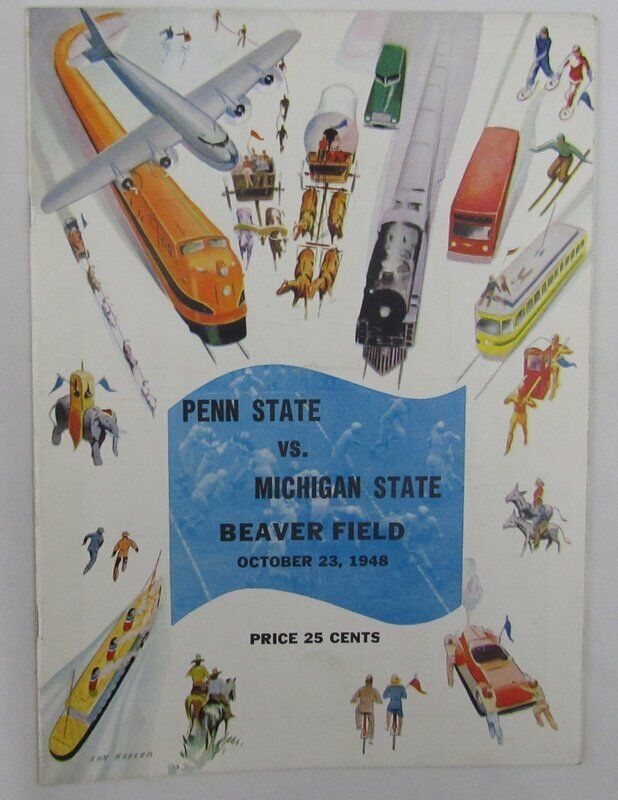 1948 Penn State Nittany Lions vs. Michigan State College Football Program 137595