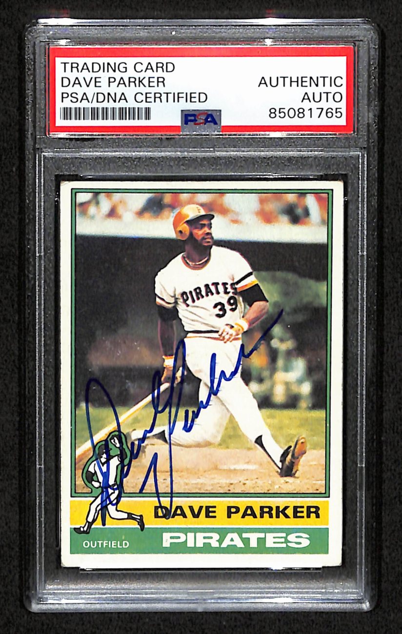 Dave Parker Signed 1976 Topps Card #185 Pittsburgh Pirates PSA/DNA 184532
