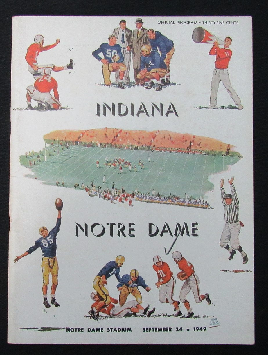 09/24/1949 Indiana vs. Notre Dame College Program 185946