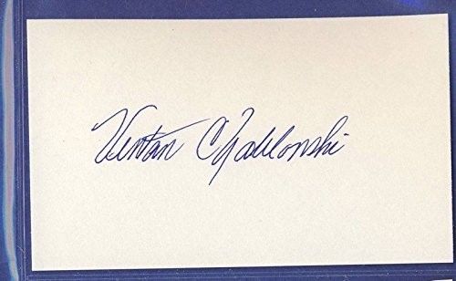 Ventan Yablonski Cardinals Signed/Auto 3x5 Index Card