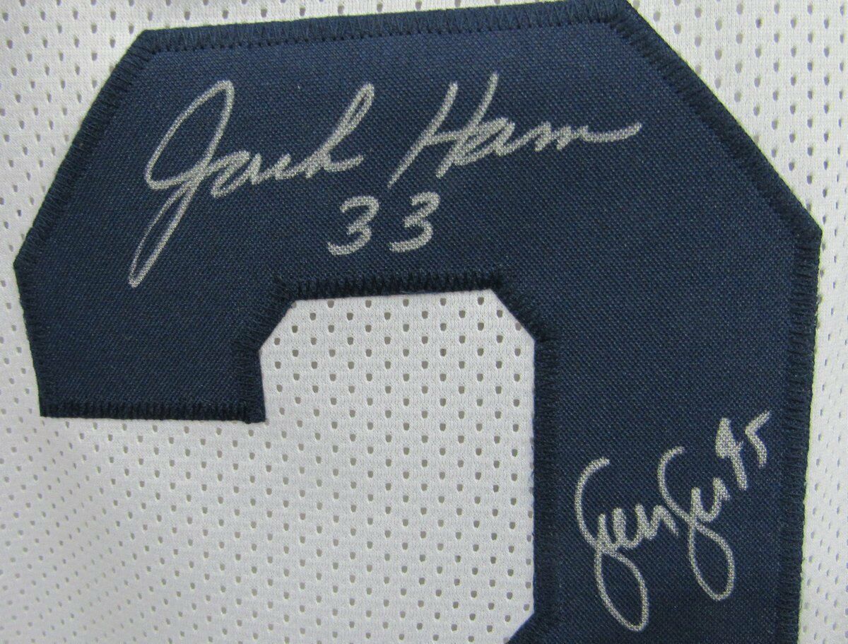 10 LEGENDS Signed/Auto Penn State/PSU "Linebacker U" Jersey Wht MINT JSA 135582