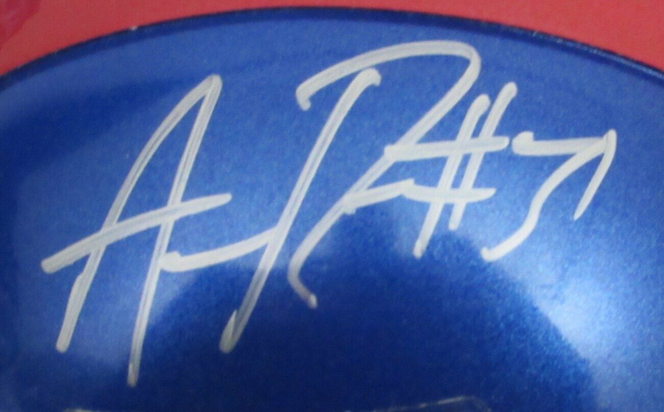 Aaron Ross Signed/Autographed NY Giants Mini Football Helmet JSA 167316