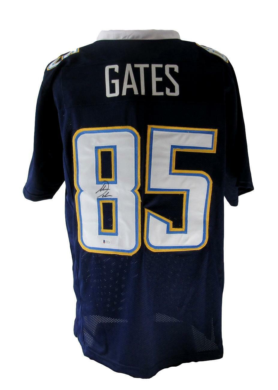 Antonio Gates Signed/Autographed Chargers Custom Jersey Beckett 158683