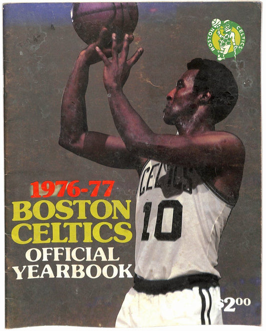 1976-77 Boston Celtics Official Basketball Yearbook JO JO White Cover 181719