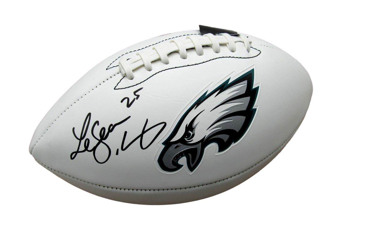 LeSean McCoy Signed/Inscribed Eagles Logo Football Beckett 193092